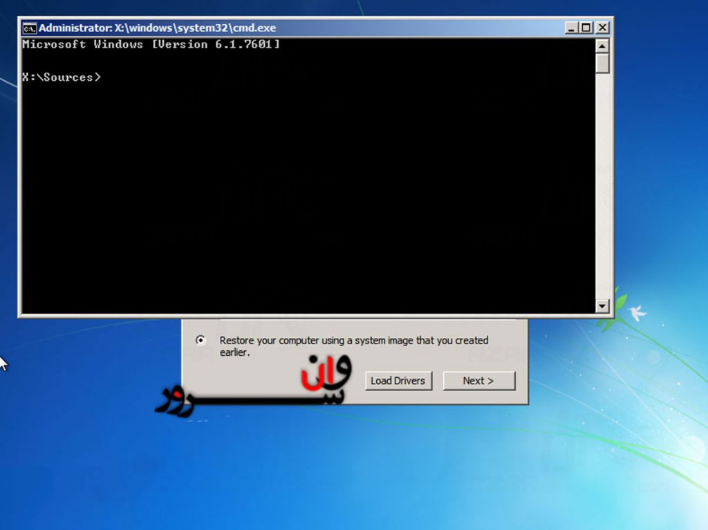 4- آموزش ریست کردن پسورد ویندوز سرور 2003در صفحه باز شده دکمه shitf + F10 را کلیک کنید تا محیط command prompt برای شما باز شود.